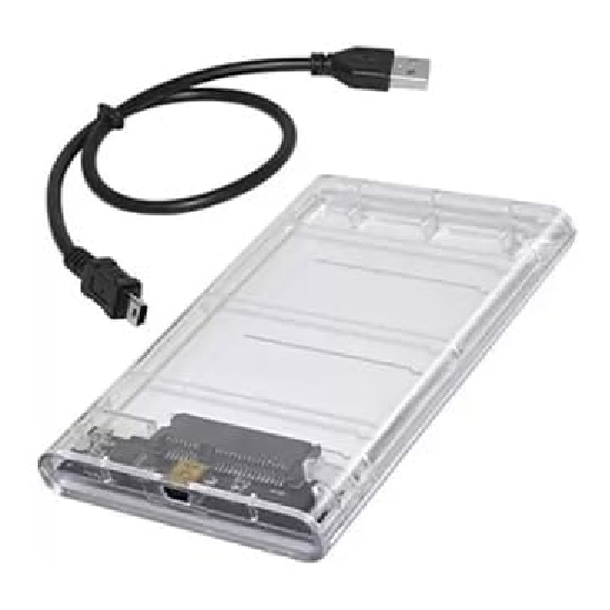 Ranz 3.0" HDD USB 3.0 Enclosure Transparent External Hard Drive